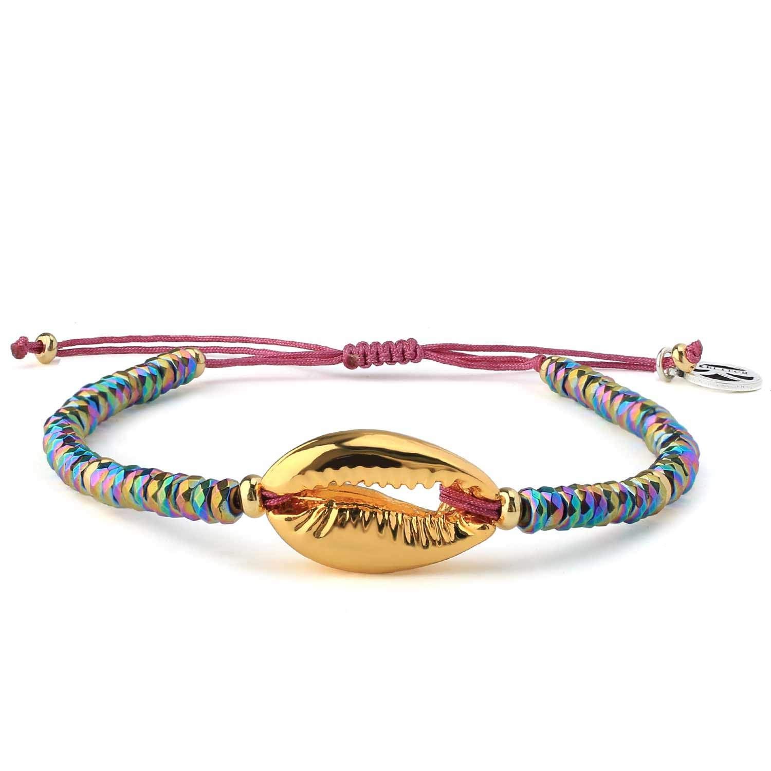 KELITCH シェルパール 友情ブレスレット ハンドメイド 編組シードビーズストランドブレスレット 素敵な女性へのギフト | KELITCHシェルパールビーズの友情ブレスレットハンドメイド