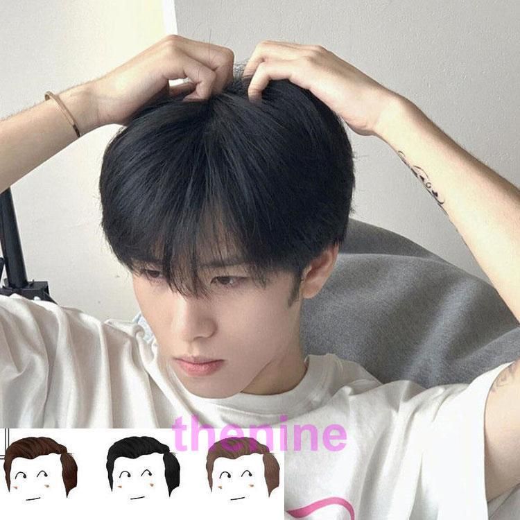 メンズウィッグ フルウィッグ 男性用ウイッグ 自然 ウイッグ エクステンション かつら イメチェン min