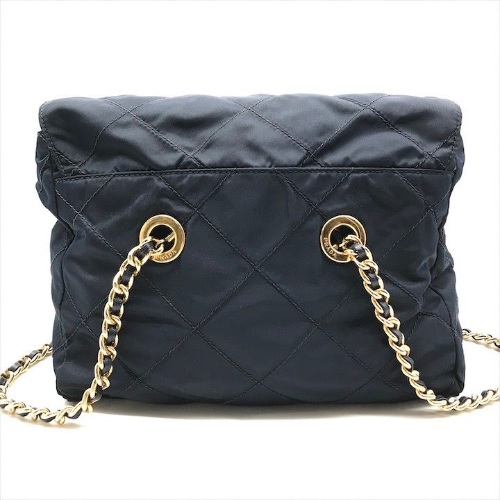 良品 PRADA プラダ テスート ナイロン 三角ロゴ プレート