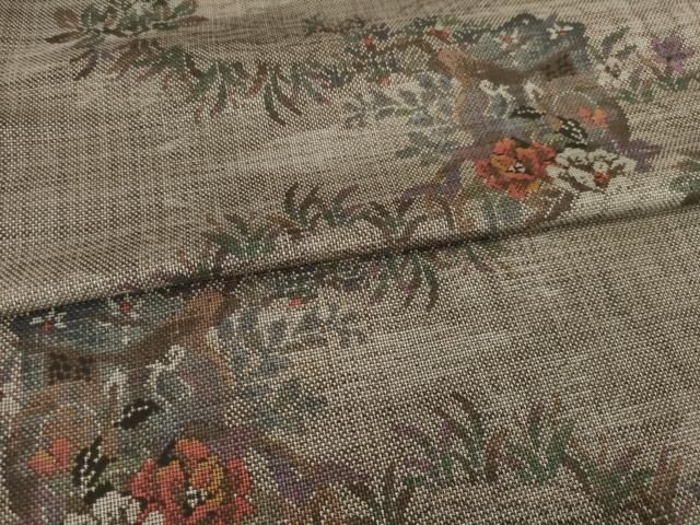 御所車花文 正絹