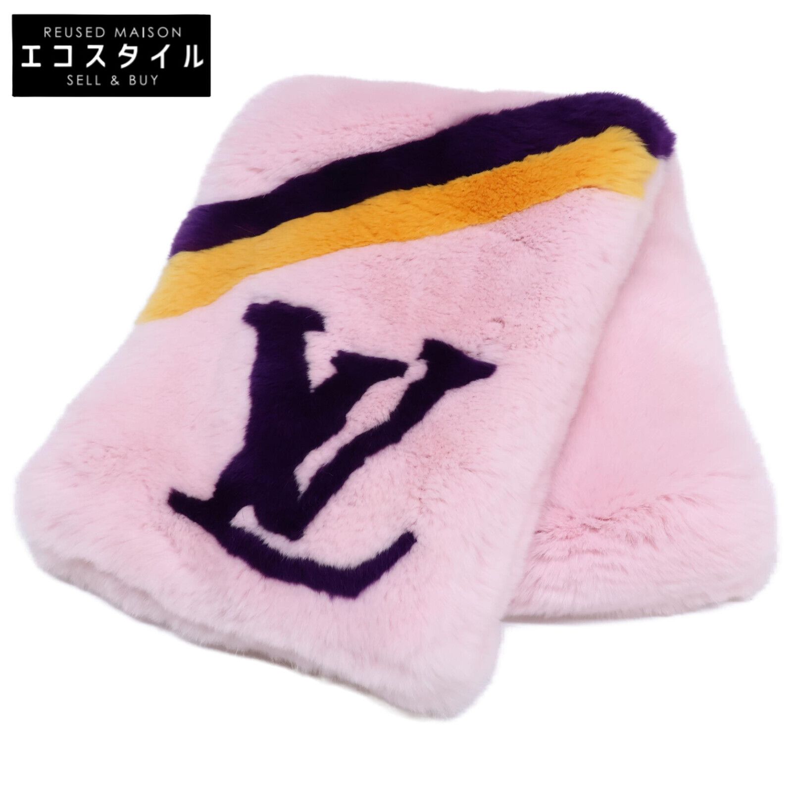 LOUIS VUITTON ルイヴィトン M70272 ラビットファー|シルク ティペット