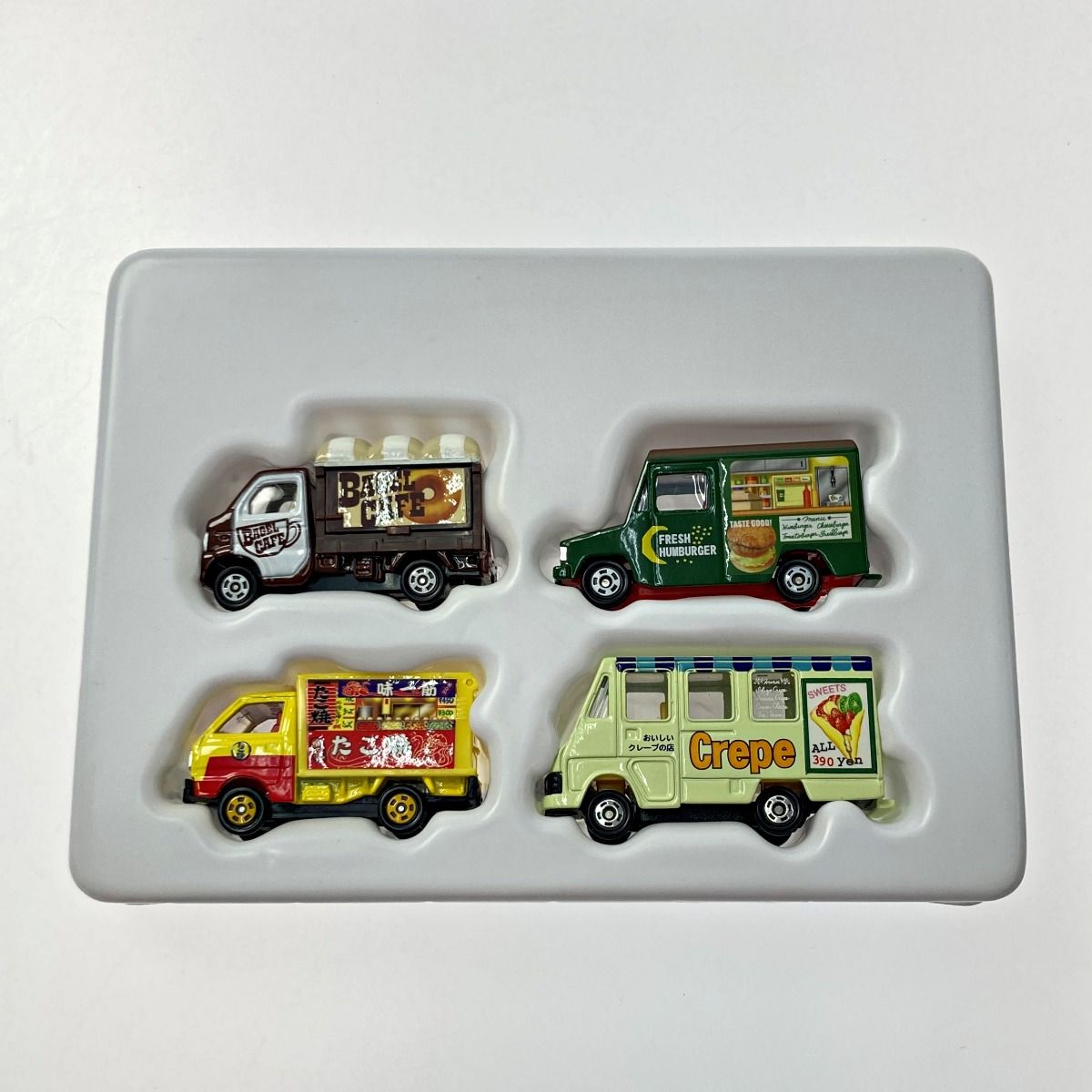 TOMICA トミカ どこでもできたて販売中! 移動販売車セット 4台セット