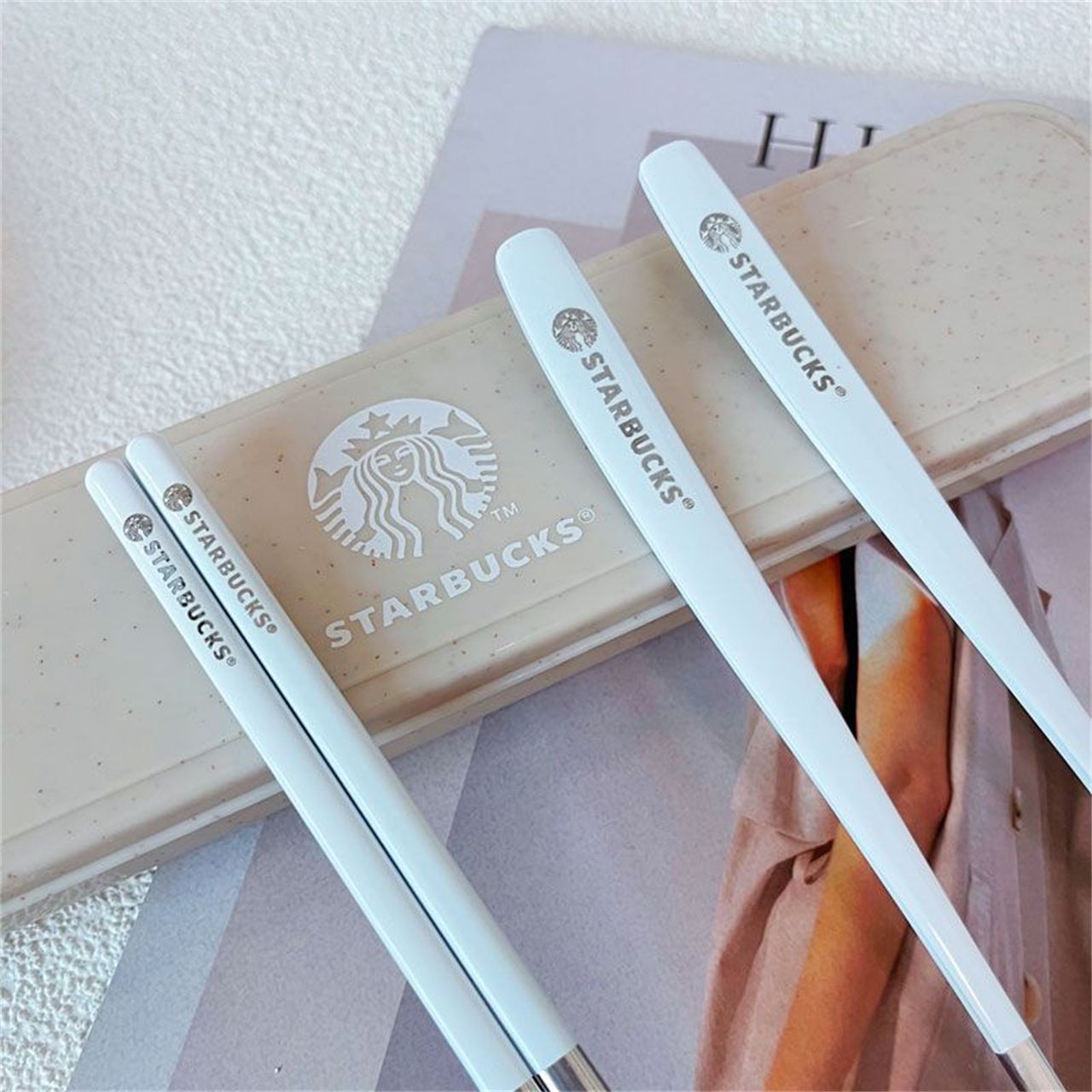 ✨新品✨スターバックス 木製 カトラリーセット 4点セット フォーク