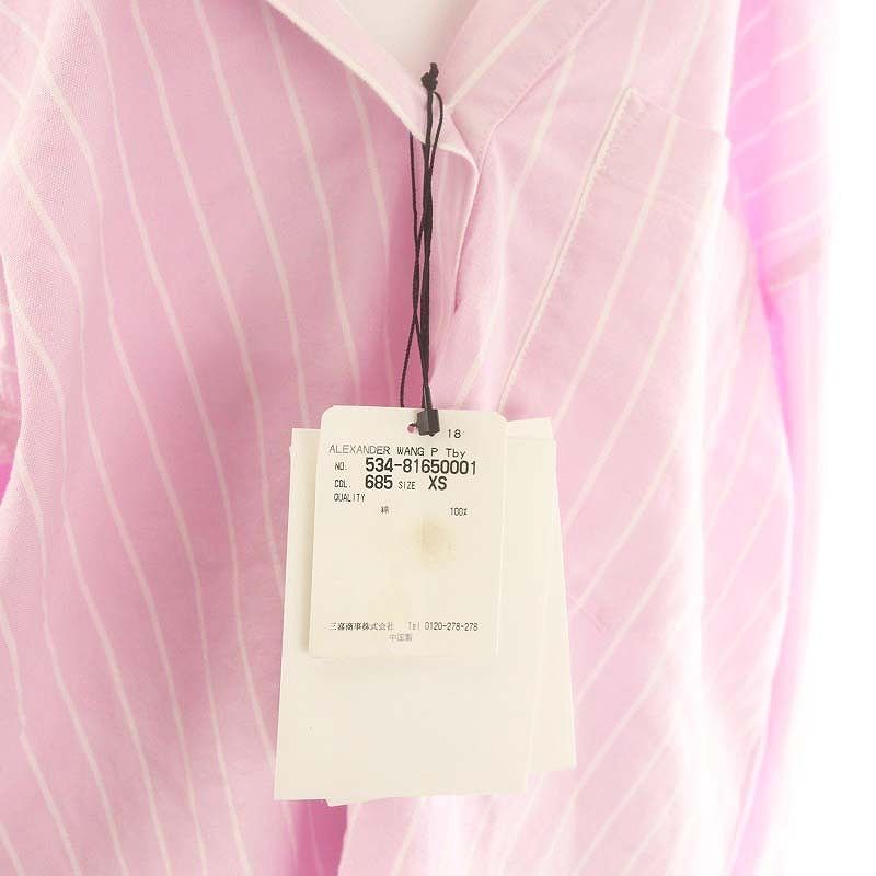 アレキサンダーワンピンクオフショルダーさシャツ ALEXANDERWANG.Tピンク オフショルダー シャツ