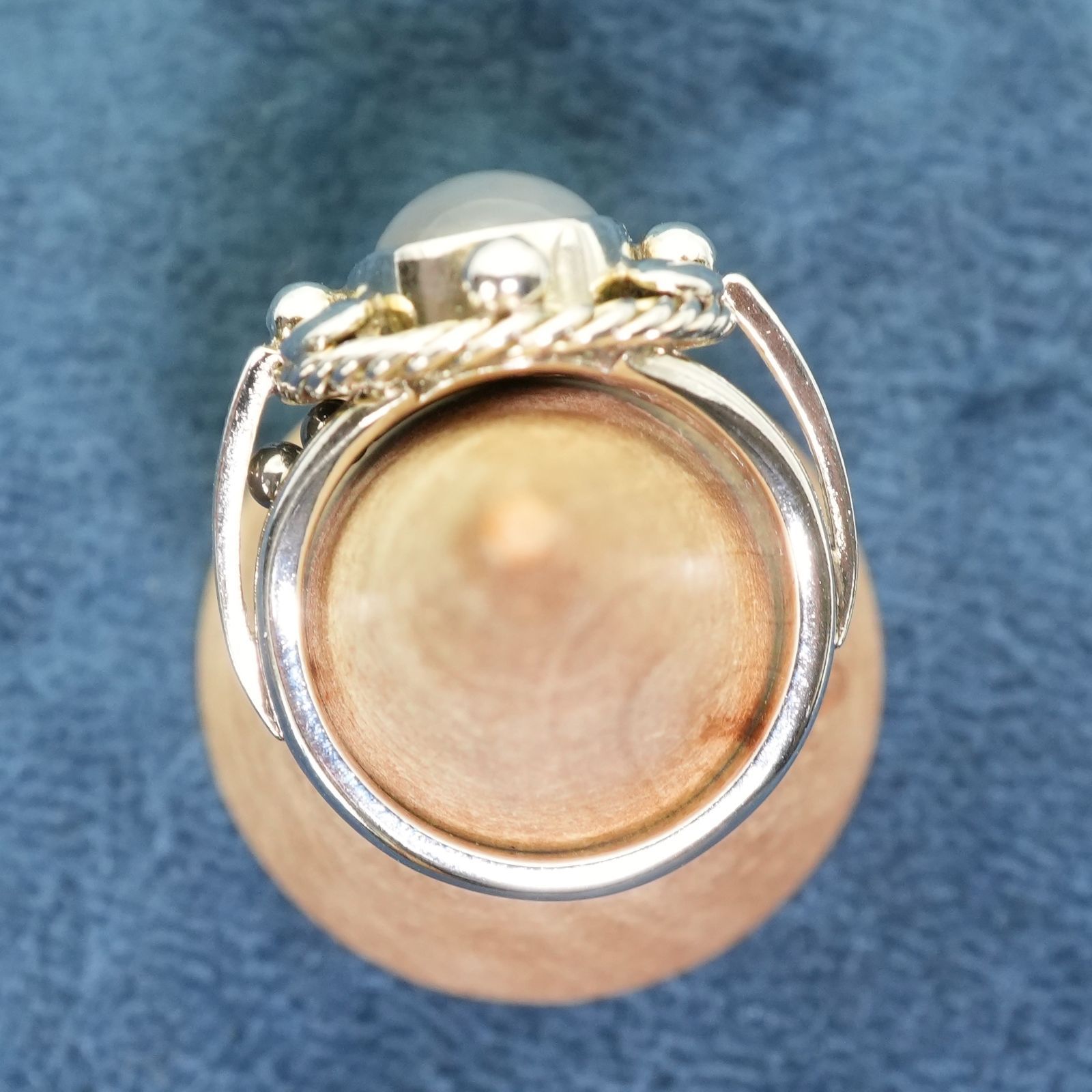 極美品6.5号 ジョージジェンセン 1A ムーンストーン リング/24-4310  