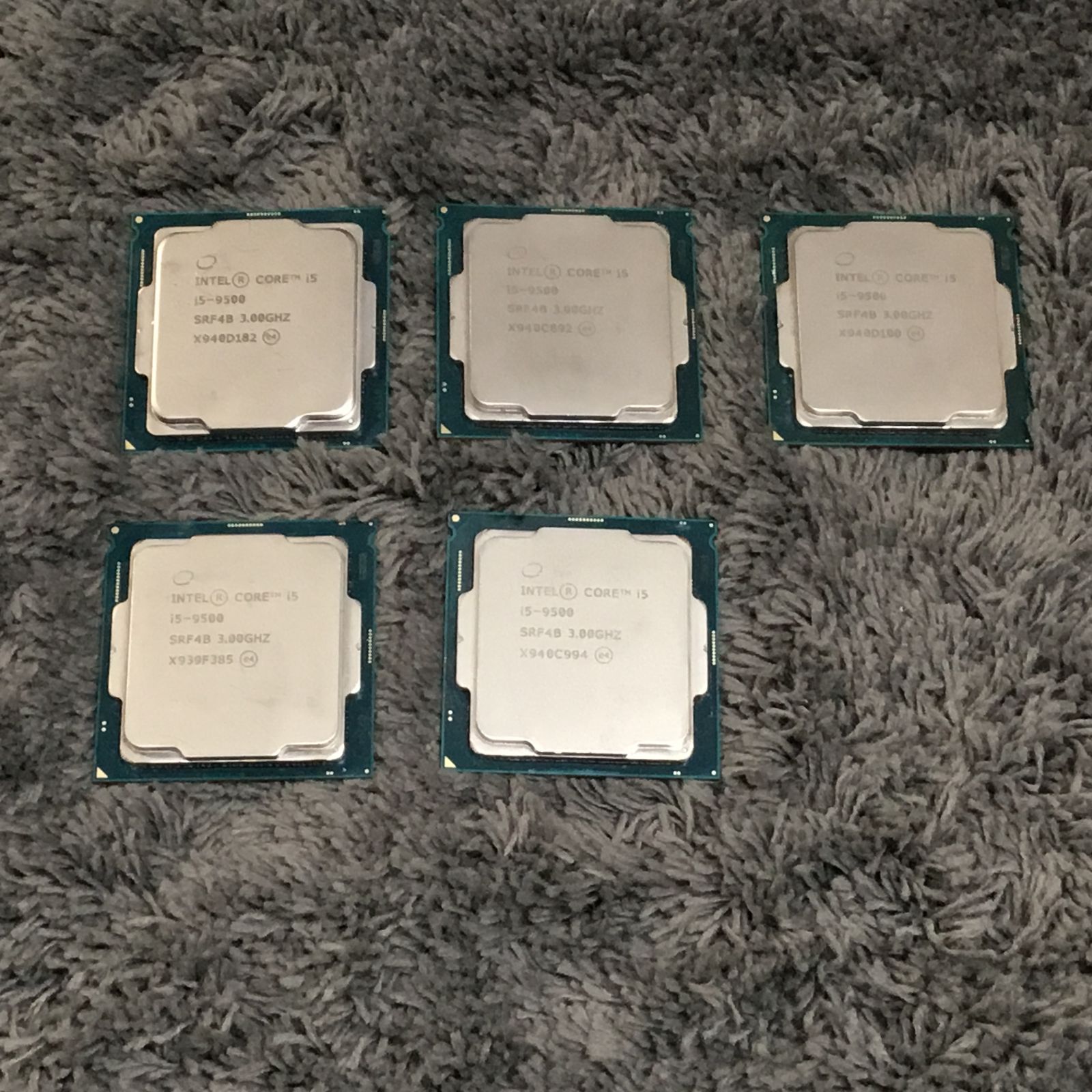 Intel Core i5-9500 5個セット。 Intel Core i5-9500 CPU ×5個セット ③ PCパーツ