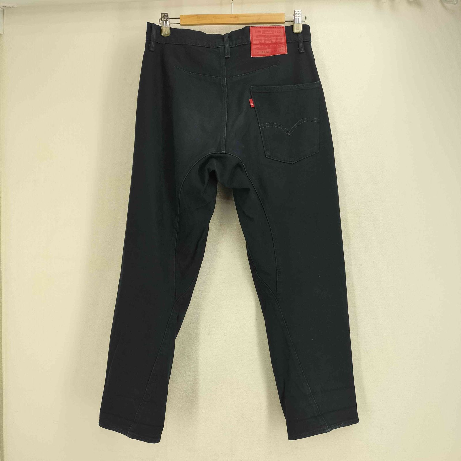 ✨美品✨LEVI'S LEJ 570 バギーテーパード 立体裁断 デニム W34 リーバイス Levis PREMIUM LEJ570 ENGINEERED JEANS 立体裁断