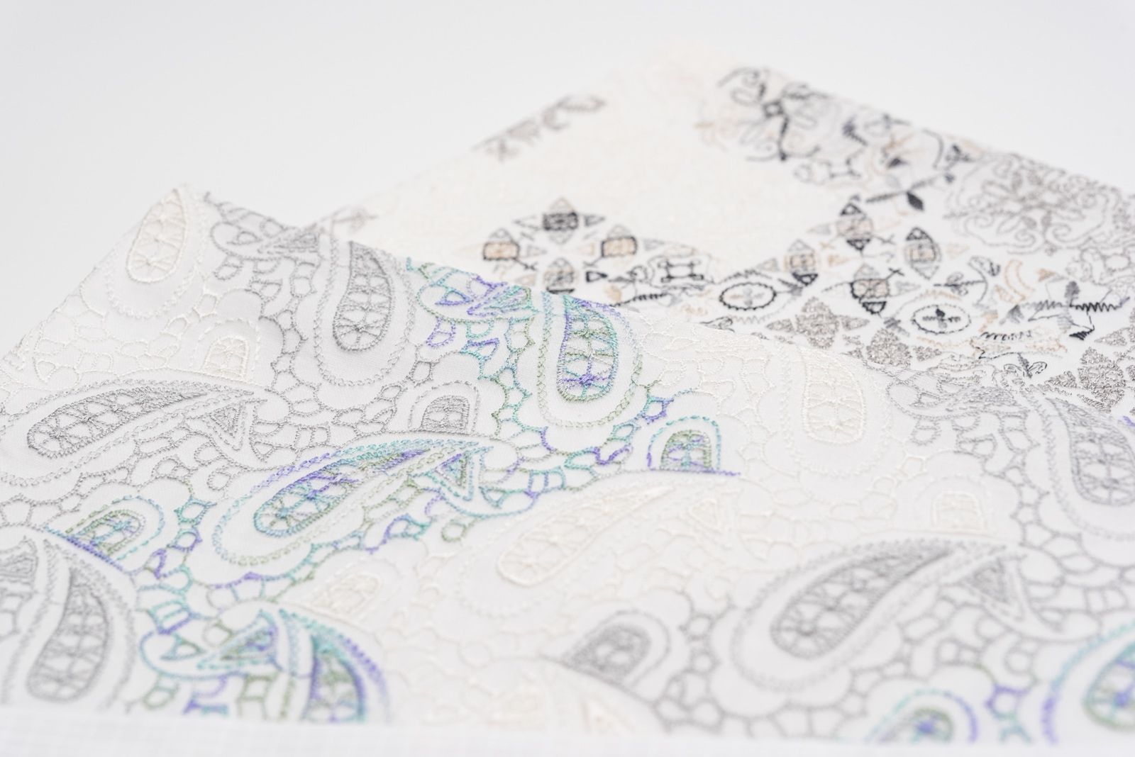 シルクオーガンジーレース半幅帯