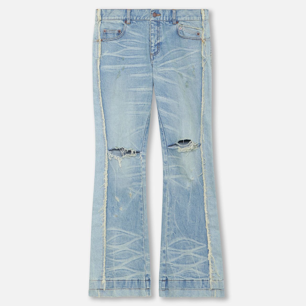 MLVINCE メルヴィンス DB FLARE JEANS LIGHT INDIGO フレア