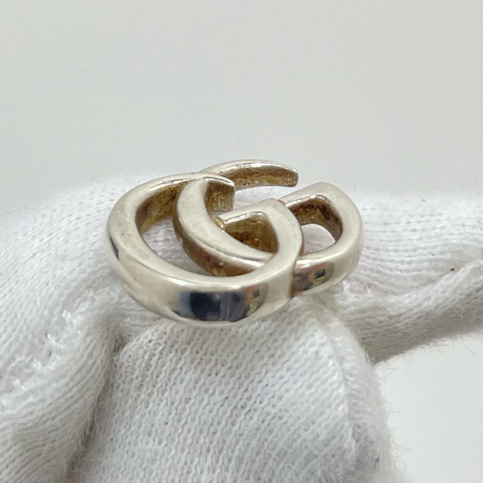 中古】GUCCI | グッチ ダブルG スタッズ ピアス フラワー 527344