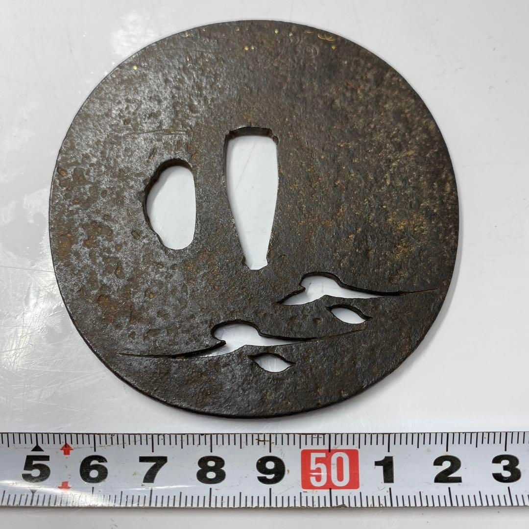 刀装具 金象嵌 刀つば 98g 東さ5-0725