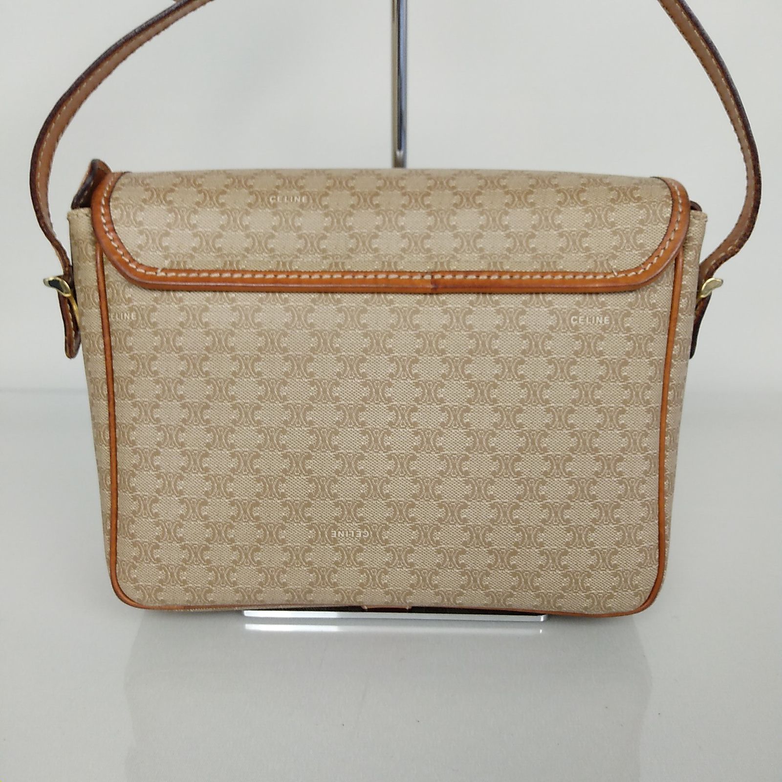 2503-203｜セリーヌ ショルダーバッグ ブラウン マカダム柄 トリオンフ CELINE - 2503-203｜セリーヌ ショルダーバッグ ブラウン