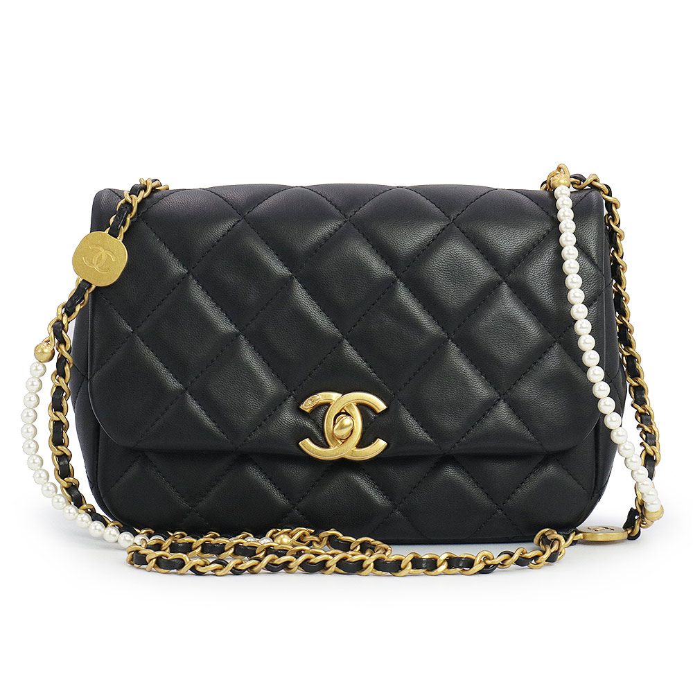 シャネル ワンピース CHANEL ブラック ウール カシミア