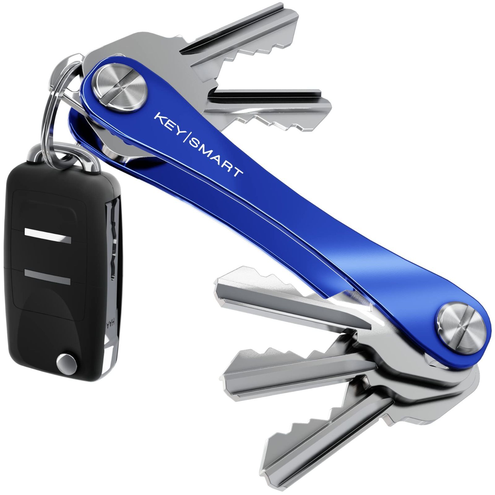 【数量限定】[KeySmart] キースマート コンパクト キー オーガナイザー、鍵 ホルダー、キーホルダー - かぎ8個、車キーフォブも付けれる