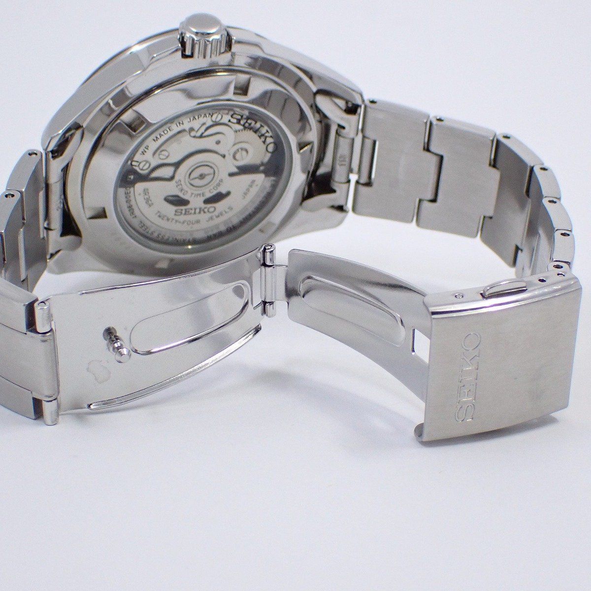 SEIKO セイコー 5スポーツ メカニカル 自動巻き メンズ 腕時計 黒文字 