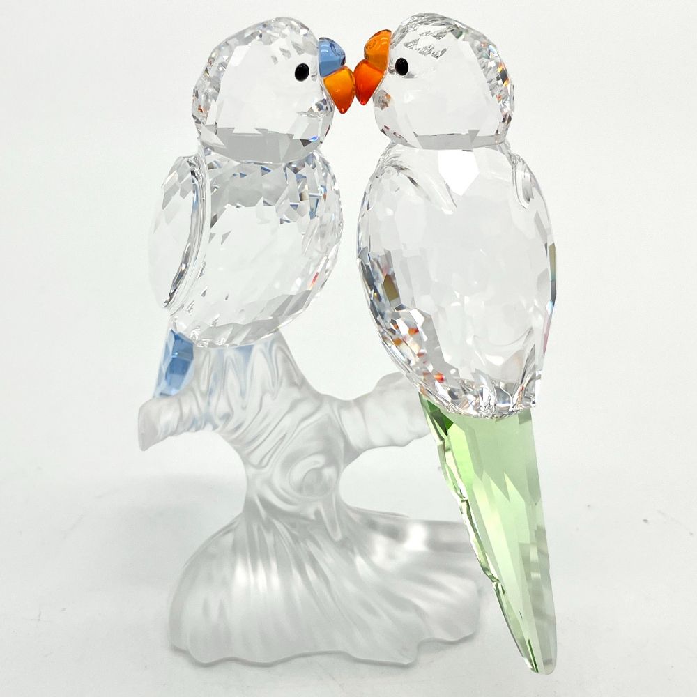 スワロフスキー SWAROVSKI セキセイインコ 2016年廃盤品 オブジェ 置物