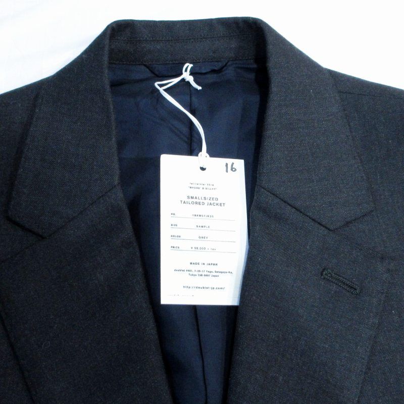 ダブレット doublet タグ付 18AW ハリソンズ生地 SMALLSIZED TAILORD  