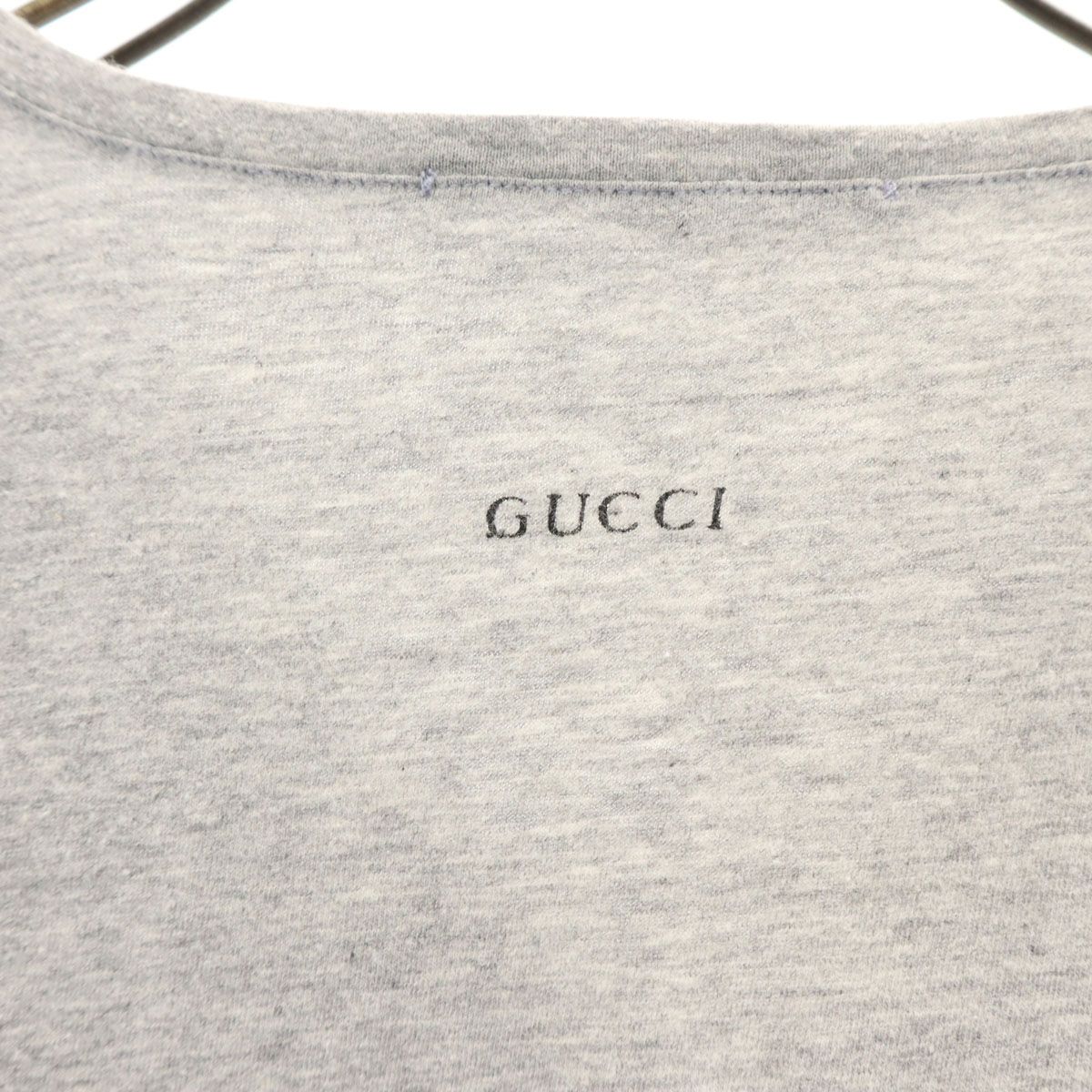 GUCCI グレー Vネック 半袖Tシャツ S 【公式通販】