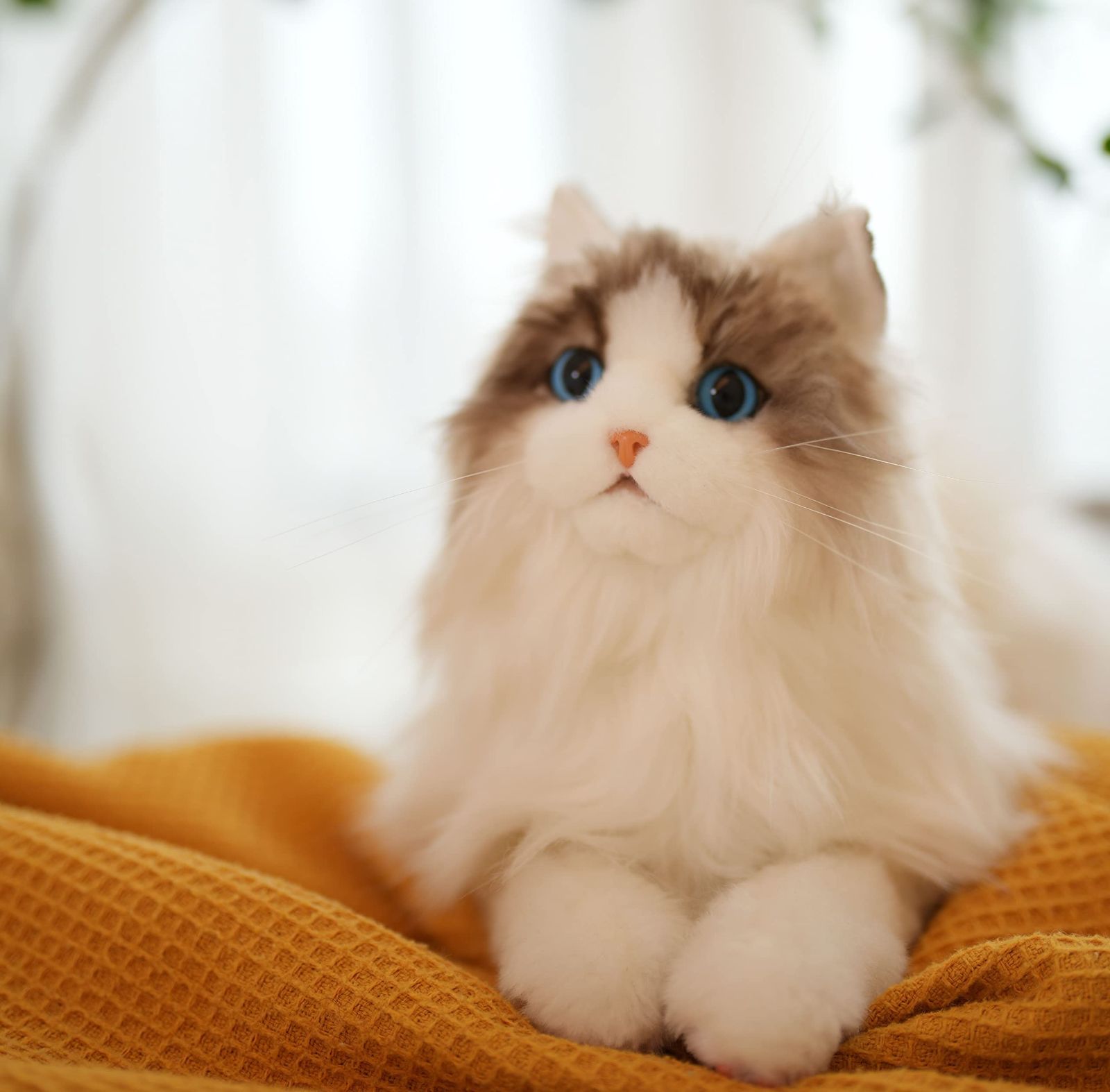 Chongker 猫ぬいぐるみ リアル 本物そっくり ハンドメイドやさしい手触り Amazon.co.jp: Chongker 猫ぬいぐるみ リアル 本物そっくり
