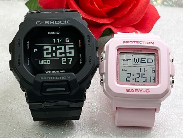 恋人たちのGショック ペアウオッチ G-SHOCK BABY-G  カシオ 2本セット  GBD-200-1JF BGD-10-4JF 電池式 プレゼント クリスマス  g-shock  婚約　夫婦 高級　クリスマス プレゼント誕生日 御祝い 銀婚式 結婚