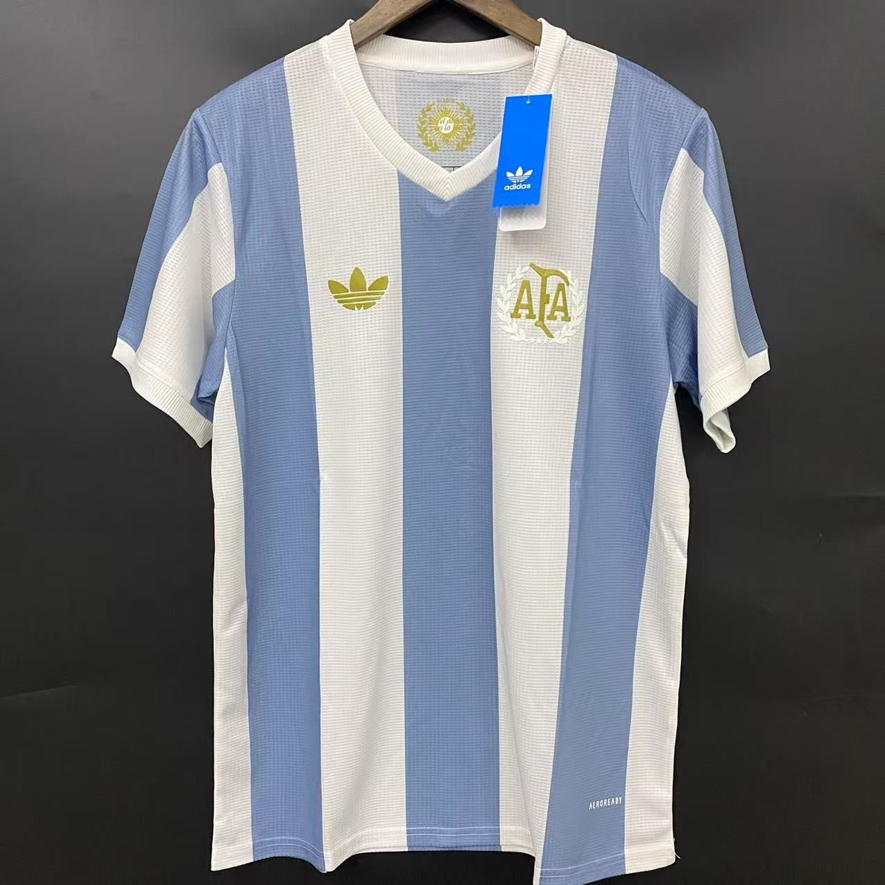 adidas アルゼンチン代表 50th アニバーサリー ユニフォーム 半袖 レプリカ #10.メッシ KUJ88 JF2641【10M】 代表・クラブ ユニフォーム -サッカーショップ【SWS】