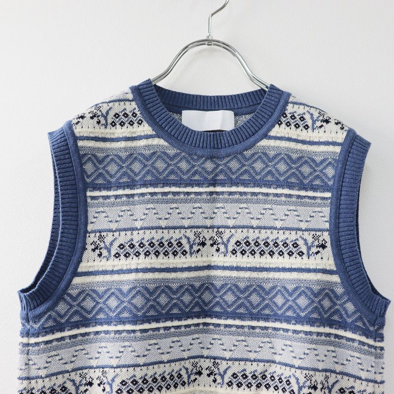 マメクロゴウチ Mame Kurogouchi 2021SS Multi-Colour Jacquard Knit