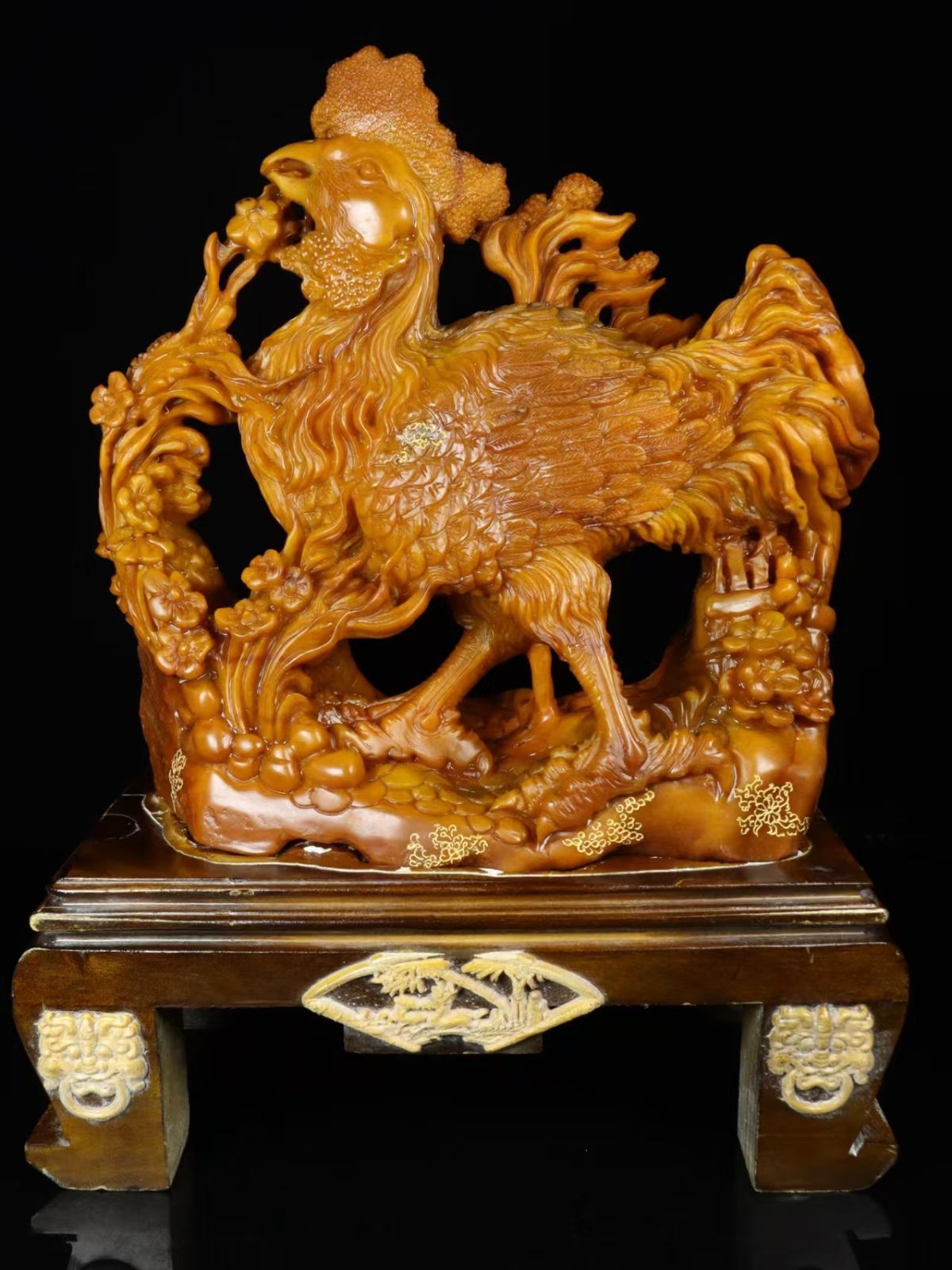 ビルマ翡翠精細彫刻「霊芝鶴龍亀」(A貨保証)(整理番号:AJ10) ビルマ翡翠透かし彫り双龍壽字ペンダント{整理番号:W170} ビルマ翡翠