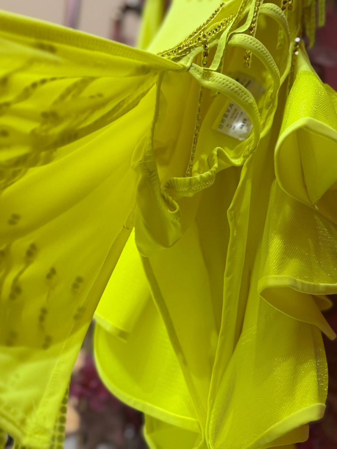 イエローラテンドレス サイズXS