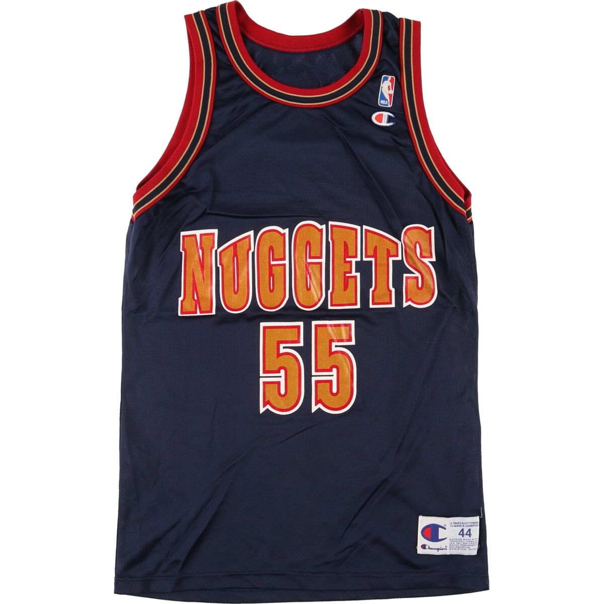 古着 90年代 チャンピオン Champion NBA DENVER NUGGETS デンバー ナゲッツ メッシュタンクトップ ゲームシャツ USA製 メンズS/eaa452243