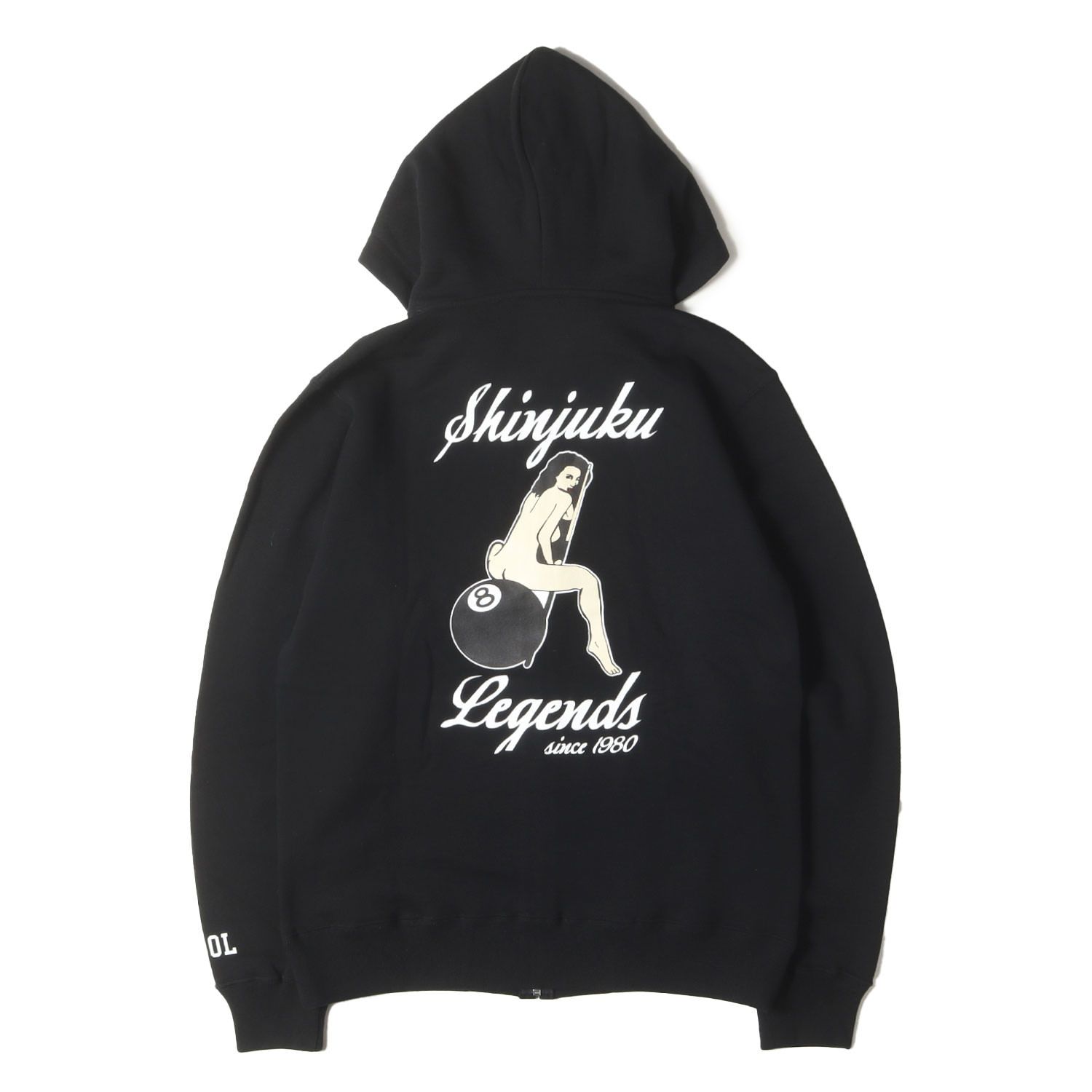 新品】STUSSY ステューシー パーカー ブラック 黒 サイズ:M | fragment 