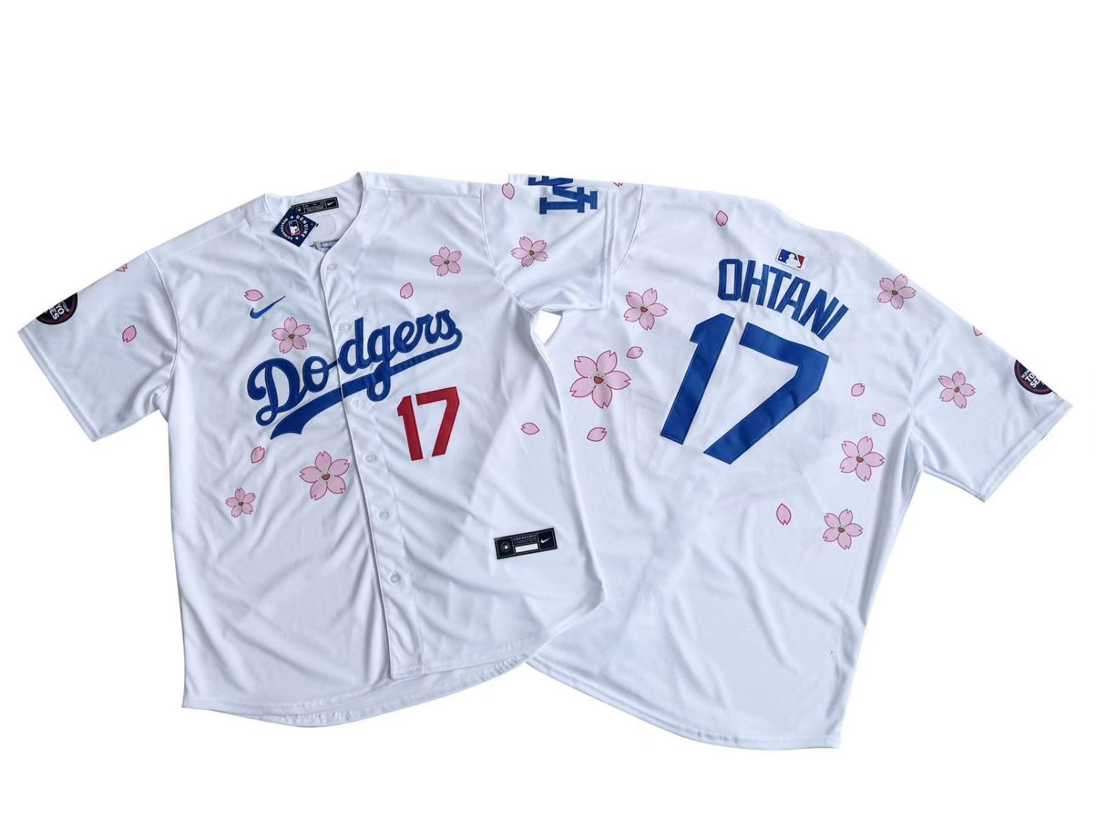 大谷翔平 さくら ユニフォーム ドジャース アウェイ ユニフォーム S-XXXL 2色選択