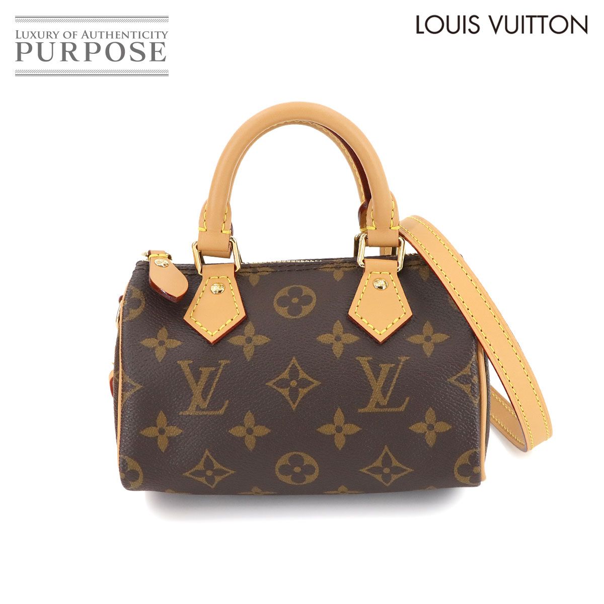 未使用 展示品 ルイ ヴィトン LOUIS VUITTON モノグラム ナノ