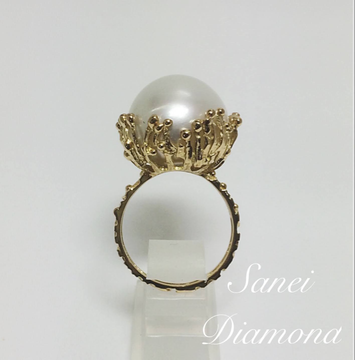 18金 真珠リング - メルカリ