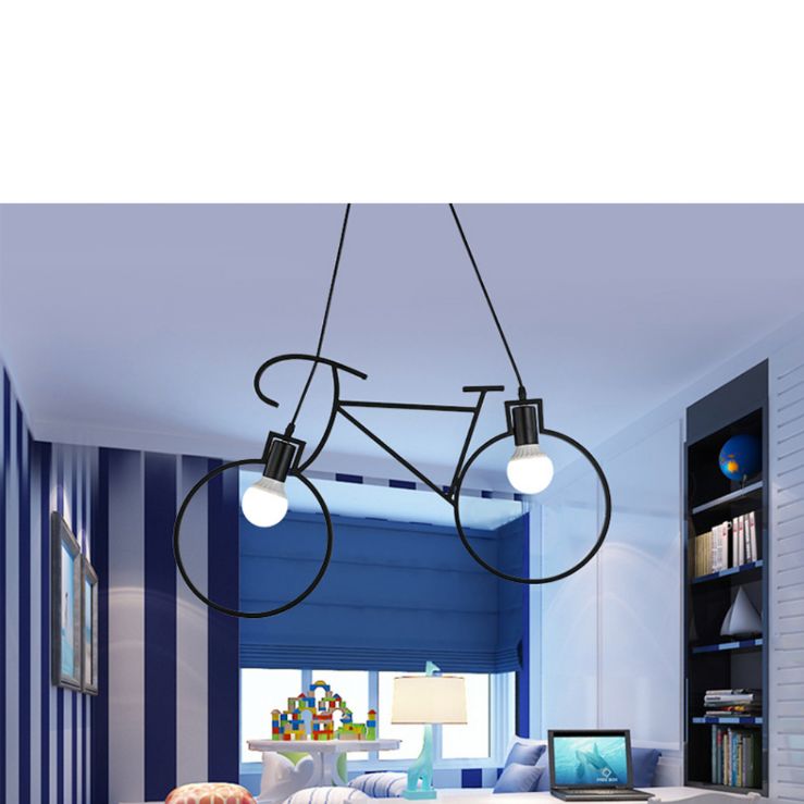 自転車天井シャンデリア LED エジソン電球サービスで付き 自転車天井シャンデリア LED エジソン電球サービスで付き