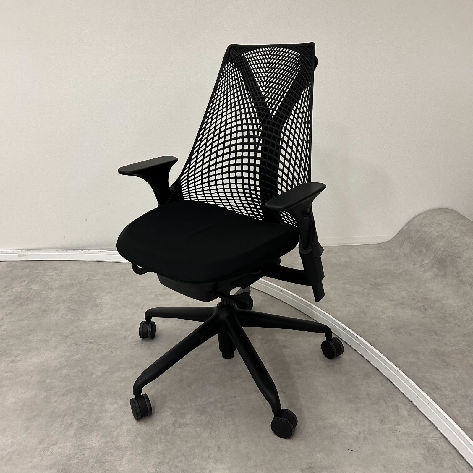D_ロック不可 HermanMiller セイルチェア AS1YA23HAN2BKBBBKBK9119