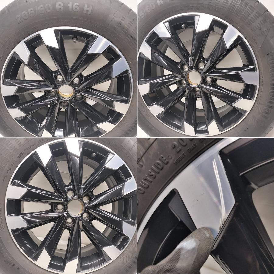 ◆配送先指定あり◆ ノーマル x ホイール 1本 205|60R16 コンチネンタル 16x6J VW T-CROSS 純正 5H -100 T-クロス ～本州 四国は送料無料～