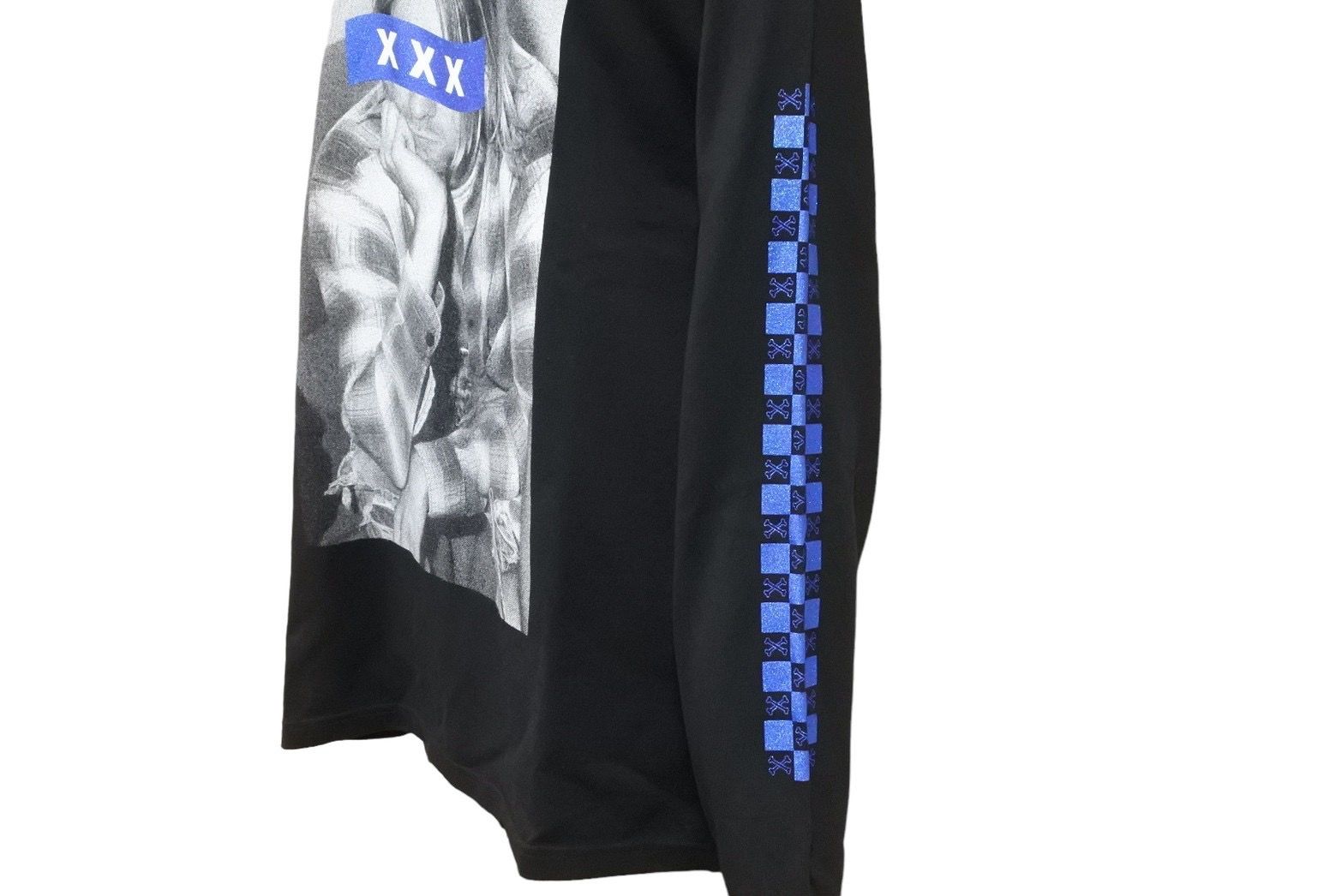 GOD SELECTION XXX ゴッドセレクショントリプルエックス 長袖Ｔシャツ カートコバーン ブラック サイズM 美品 中古 49463 GOD SELECTION XXX ゴッドセレクショントリプルエックス 長袖Tシャツ