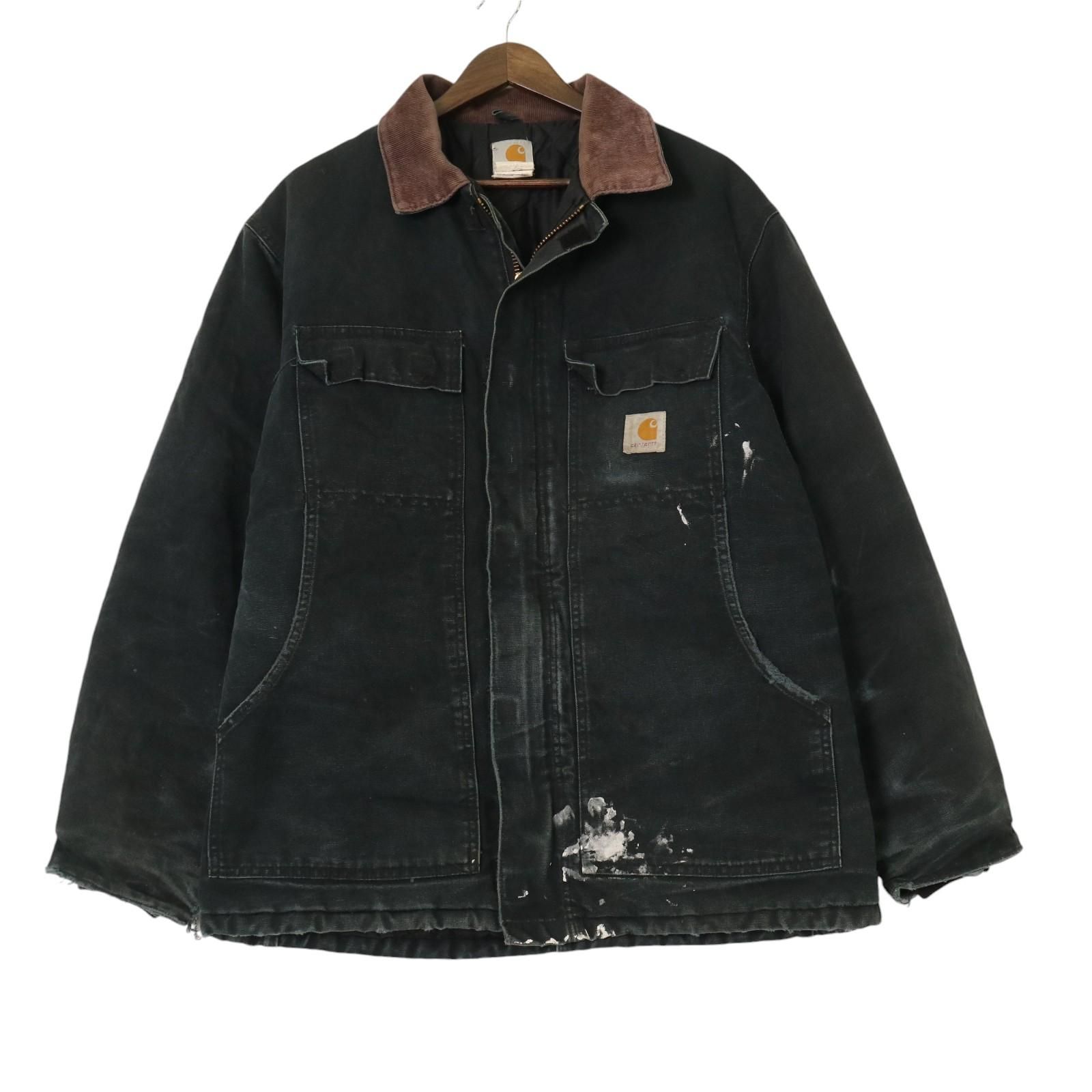 Carhartt カーハート トラディショナルコート ワーク ブラック (メンズ 42) 中古 古着 A1844