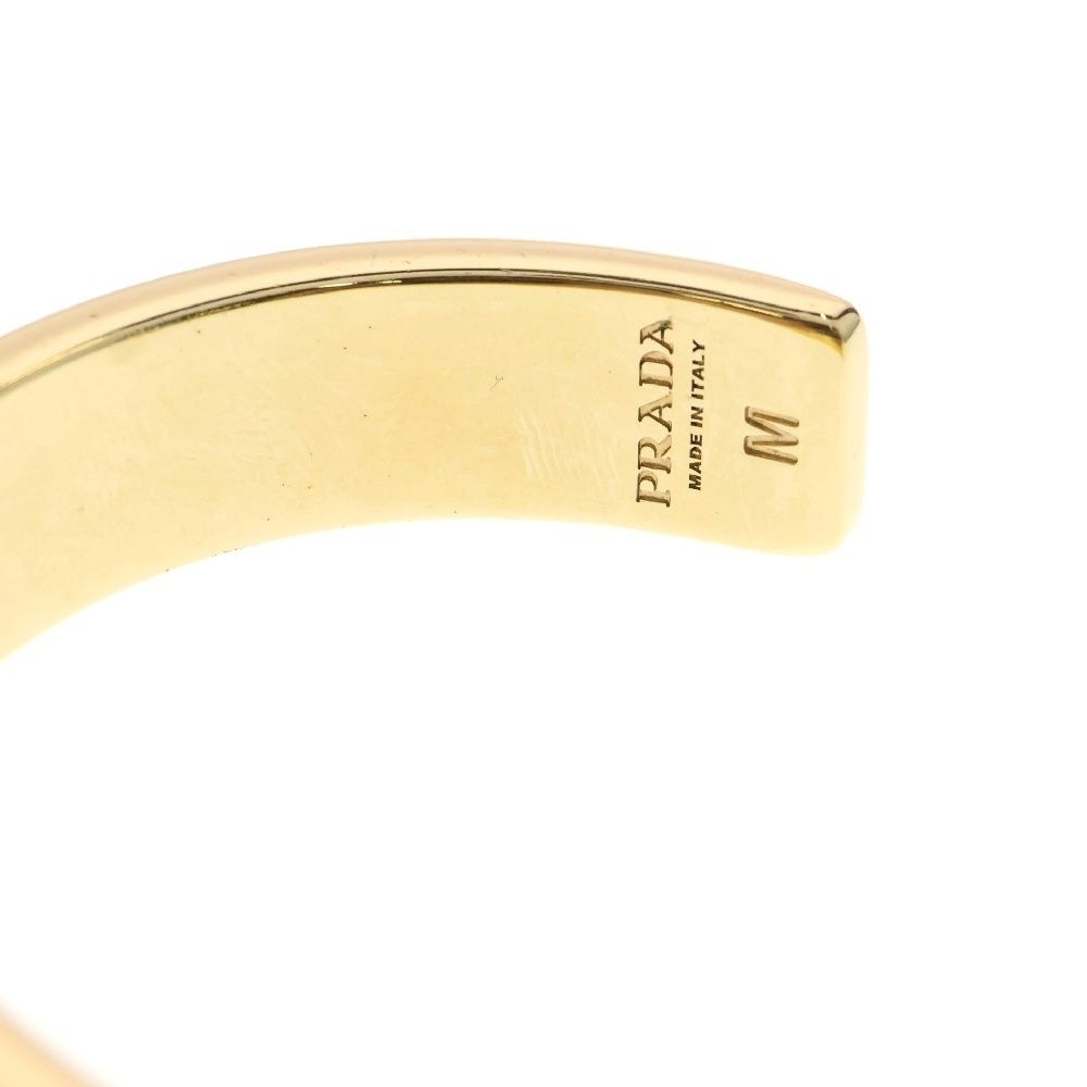 【PRADA】White Blackのエナメル加工メタルブレスレット Black/White Enameled metal bracelet | PRADA