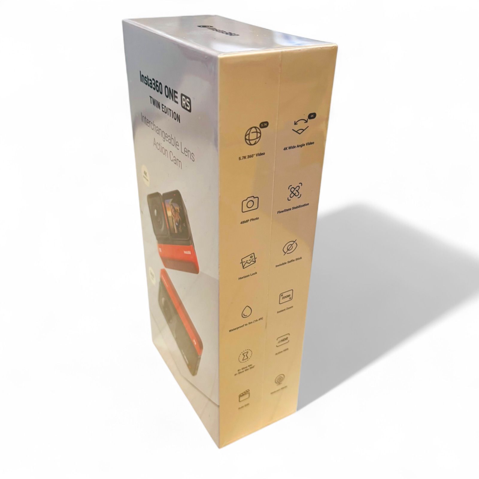 Insta360oneRSTwinedition CINRSGP／A アクションカメラ 360度レンズ 5m防水 Insta360 ONE RS ツイン版 CINRSGP⁄A 4K画質対応 アクションカメラ