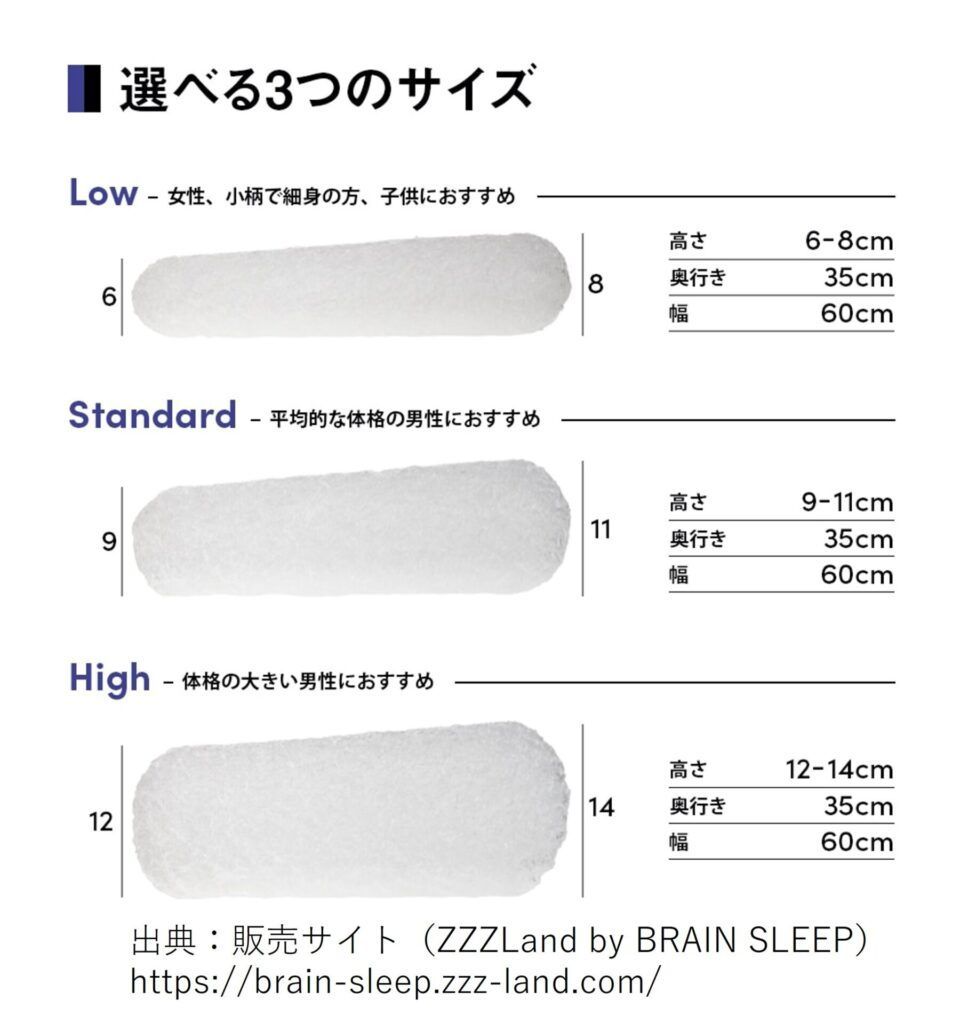 本物シルク】ブレインスリープピロー LOW ロウ 用 シルク枕