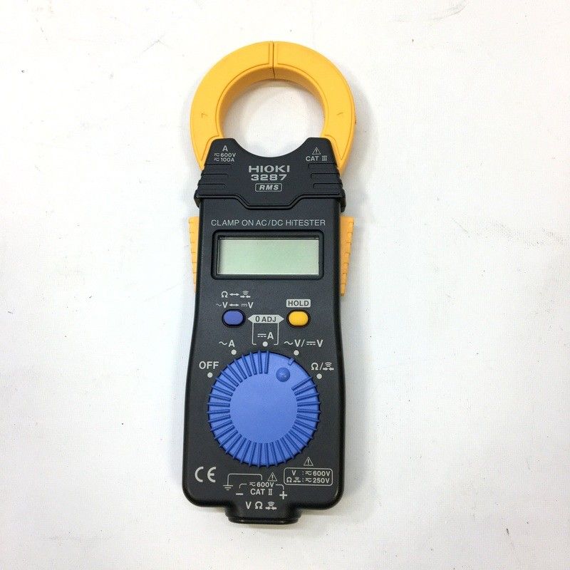 HIOKI 日置電機 3287 クランプオン AC DC ハイテスタ クランプメーター 電流計 電圧 抵抗測定 △ DW3566