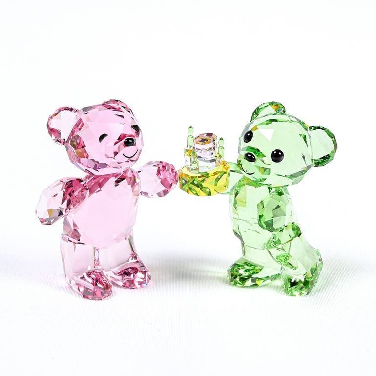 スワロフスキー クリスタルフィギュア KRISベア Birthday Bears 5639858 インテリア オブジェ 置物