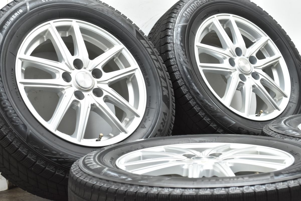 トヨタ車 設計 エコフォルム 16in 6.5J 39 PCD114.3 ブリヂストン ブリザック VRX3 215|65R16 アルファード ヴェルファイア