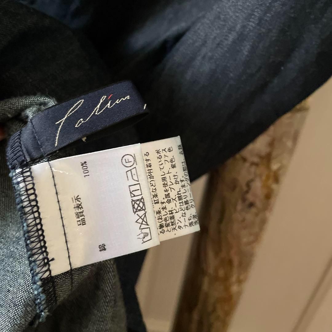 50 PALLAS PALACE パラスパレス デニム ワンピース ロング 紺色