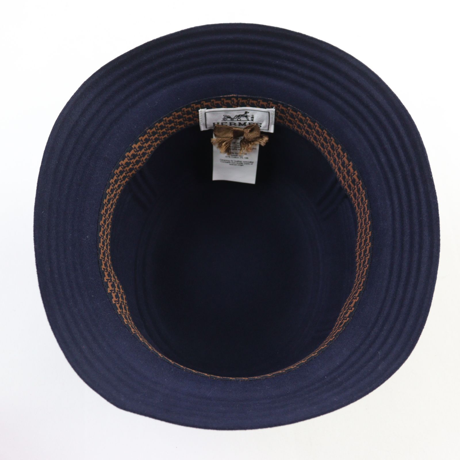 極美品◇HERMES エルメス Hモチーフ ラビットフェルト100% ハット 帽子