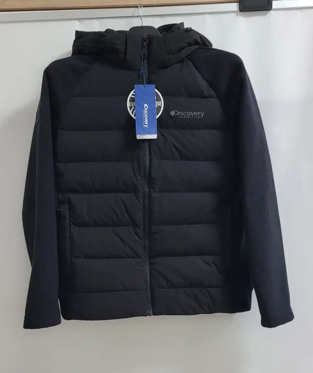 DISCOVERY メンズ グースダウン フリース フーデッド ジップアップ 100 105