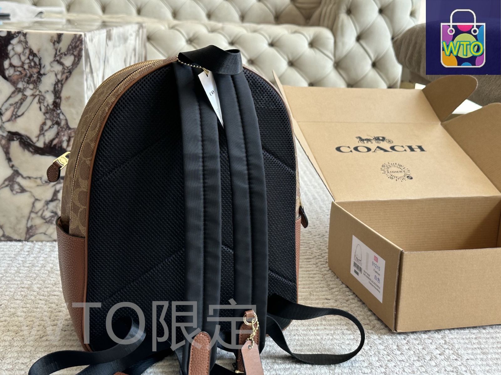 COACH コーチ レザー ダブルジッパー　バッグパック 今日特価】Coach コーチ バックパック ダブルジッパーとダブル