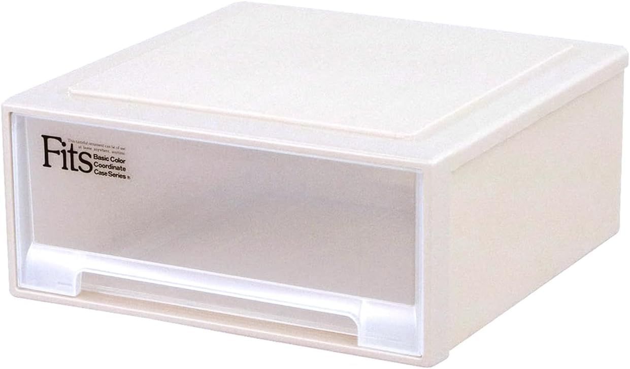 【匿名配送 新品】u003e01_カプチーノ 01_小物 07_ワイド(幅45×奥行45×高さ20cm)u003c 天馬 耐久性に特化した収納ケース 日本製 フィッツケース クローゼット用 たわみにくい衣装ケース 引き出し 1個ずつ増やせて便利 【色 カプチーノ】 【サイズ
