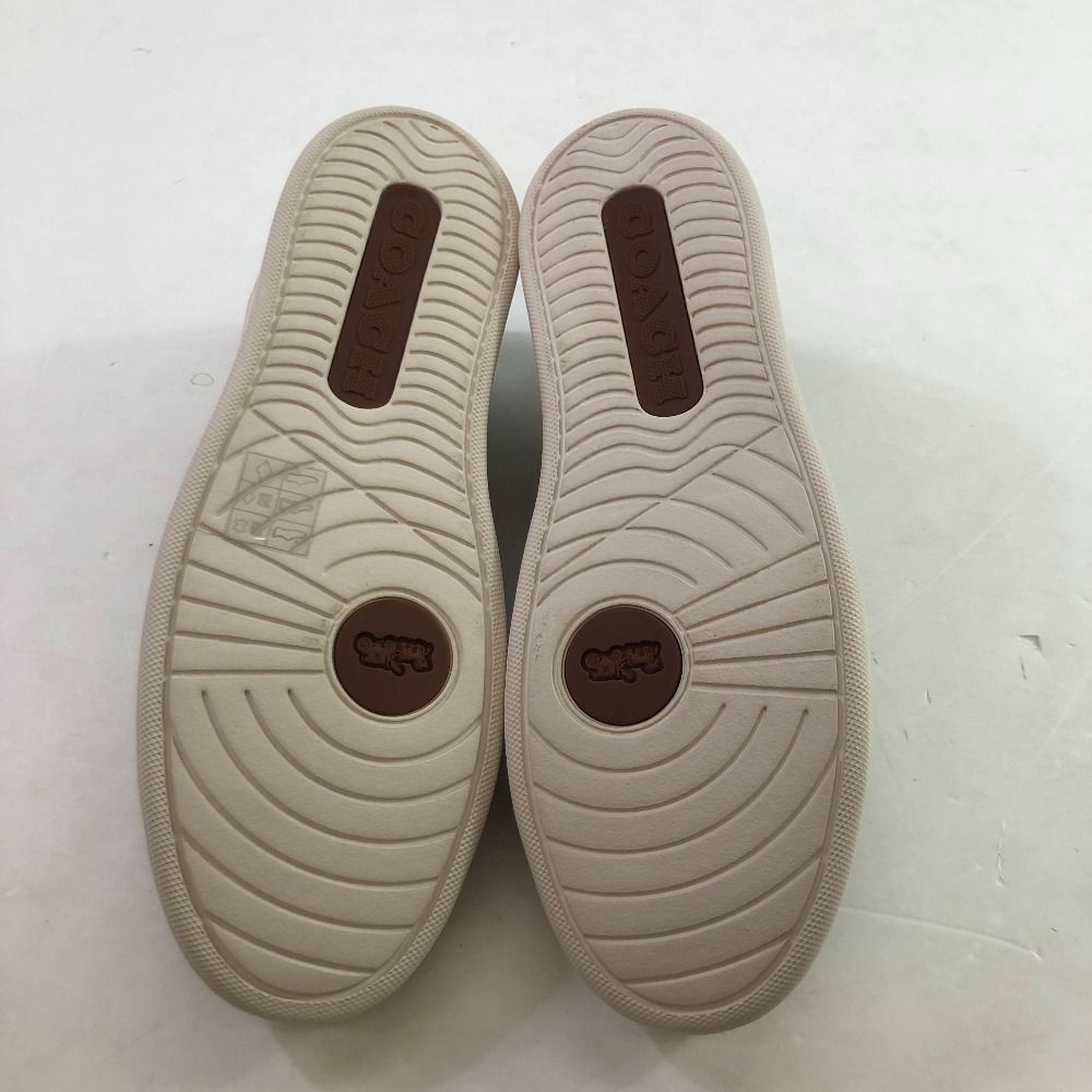 04 w 4705∞ Disney x COACH ディズニー コーチ クリップ ロー トップ スニーカー シグネチャー ジャカード ミッキーマウス CN 982 ブラウン US 10 D